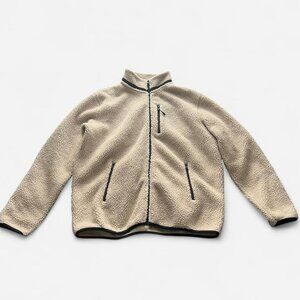 Men's Full Zip Sherpa Fleece, Size XL